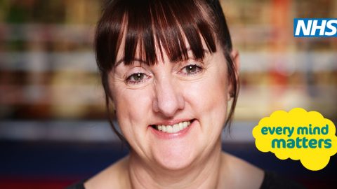 Woman smiling Every mind matter NHS