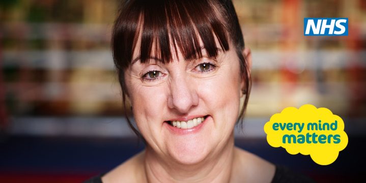 Woman smiling Every mind matter NHS